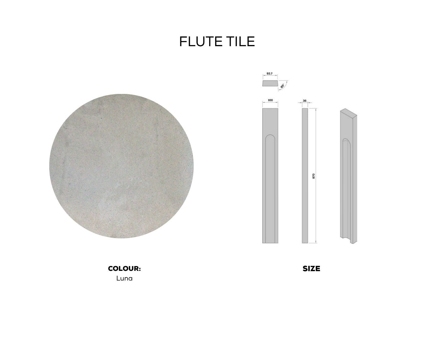 FLUTE TILE