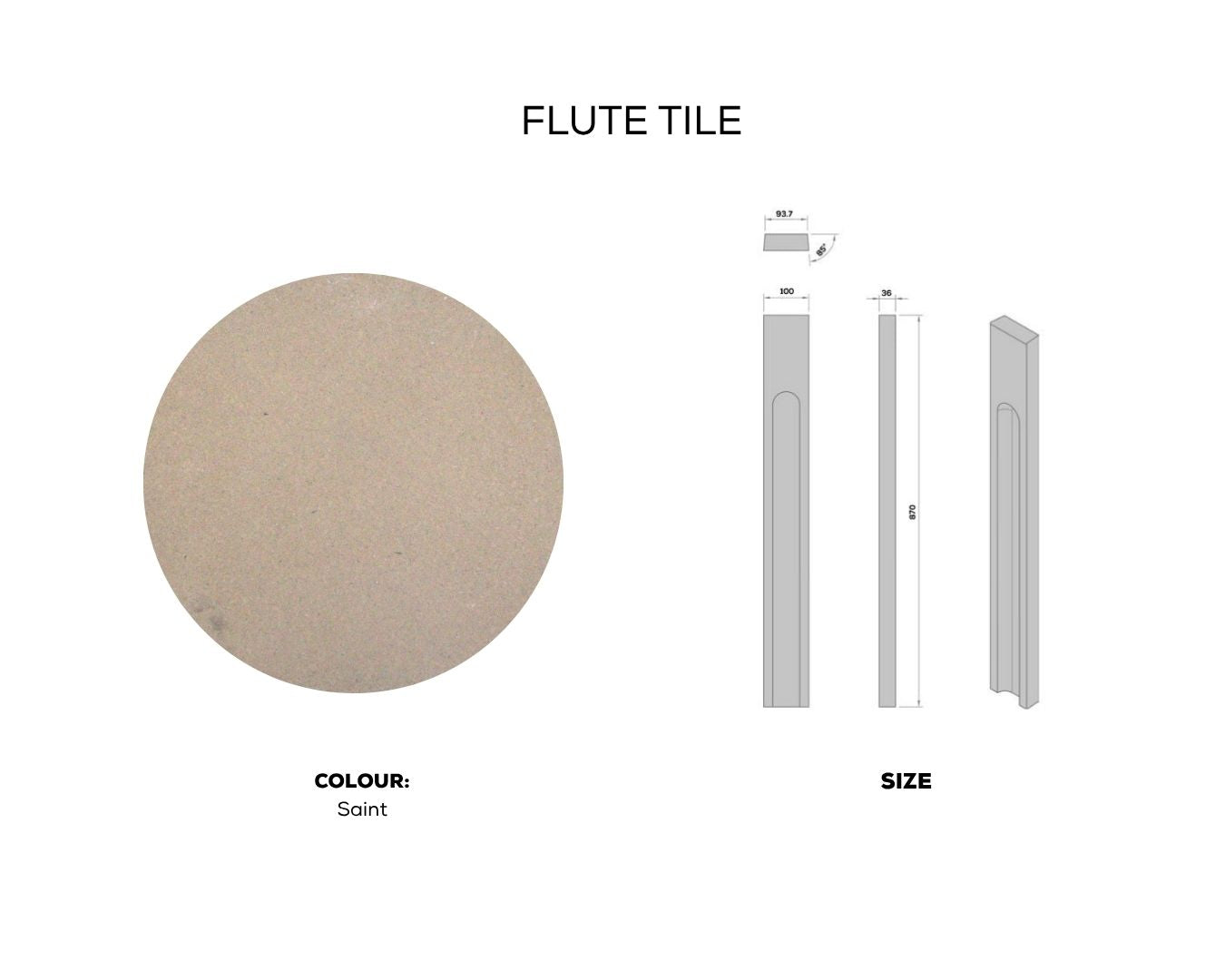 FLUTE TILE