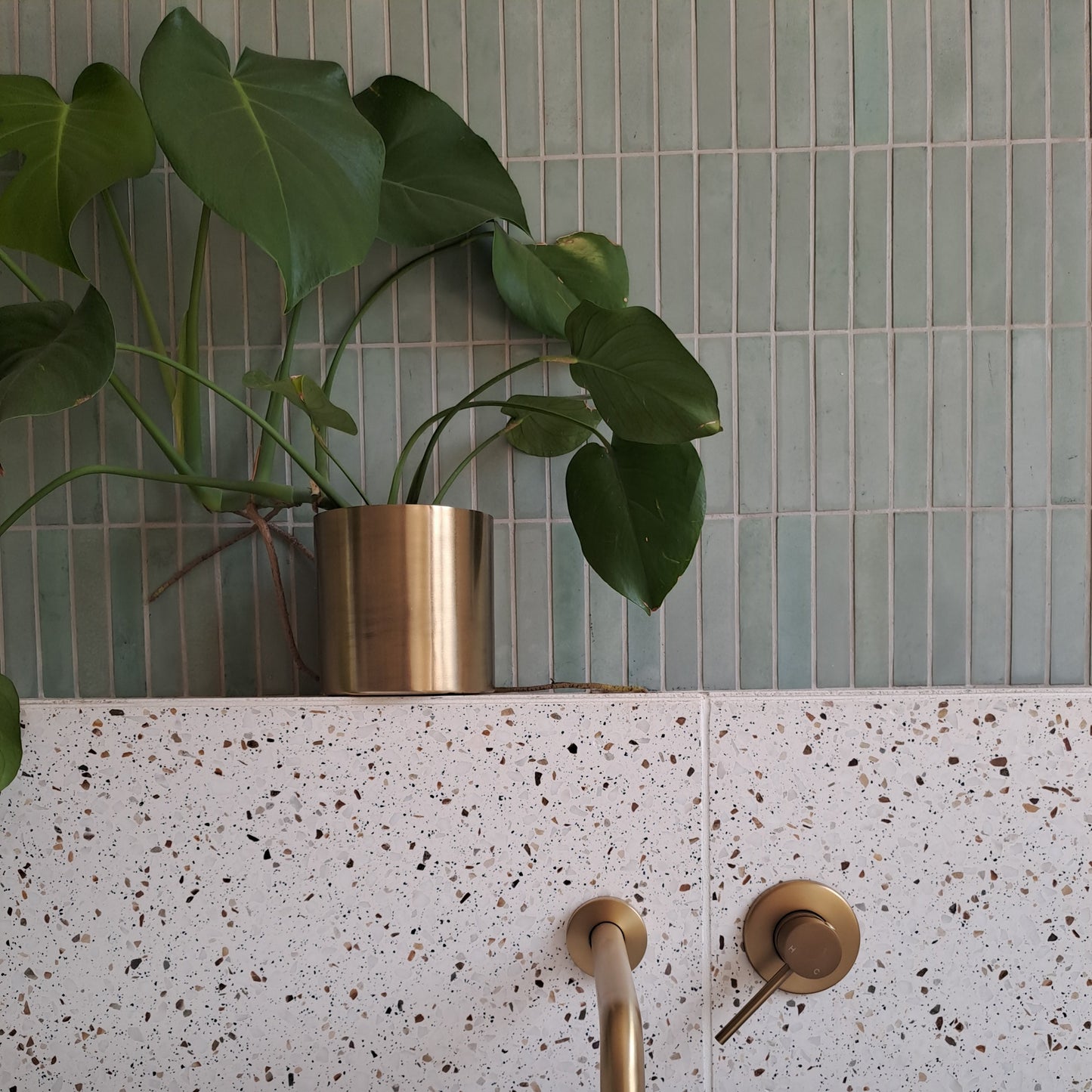 Alf Tile on the wall in a bathroom