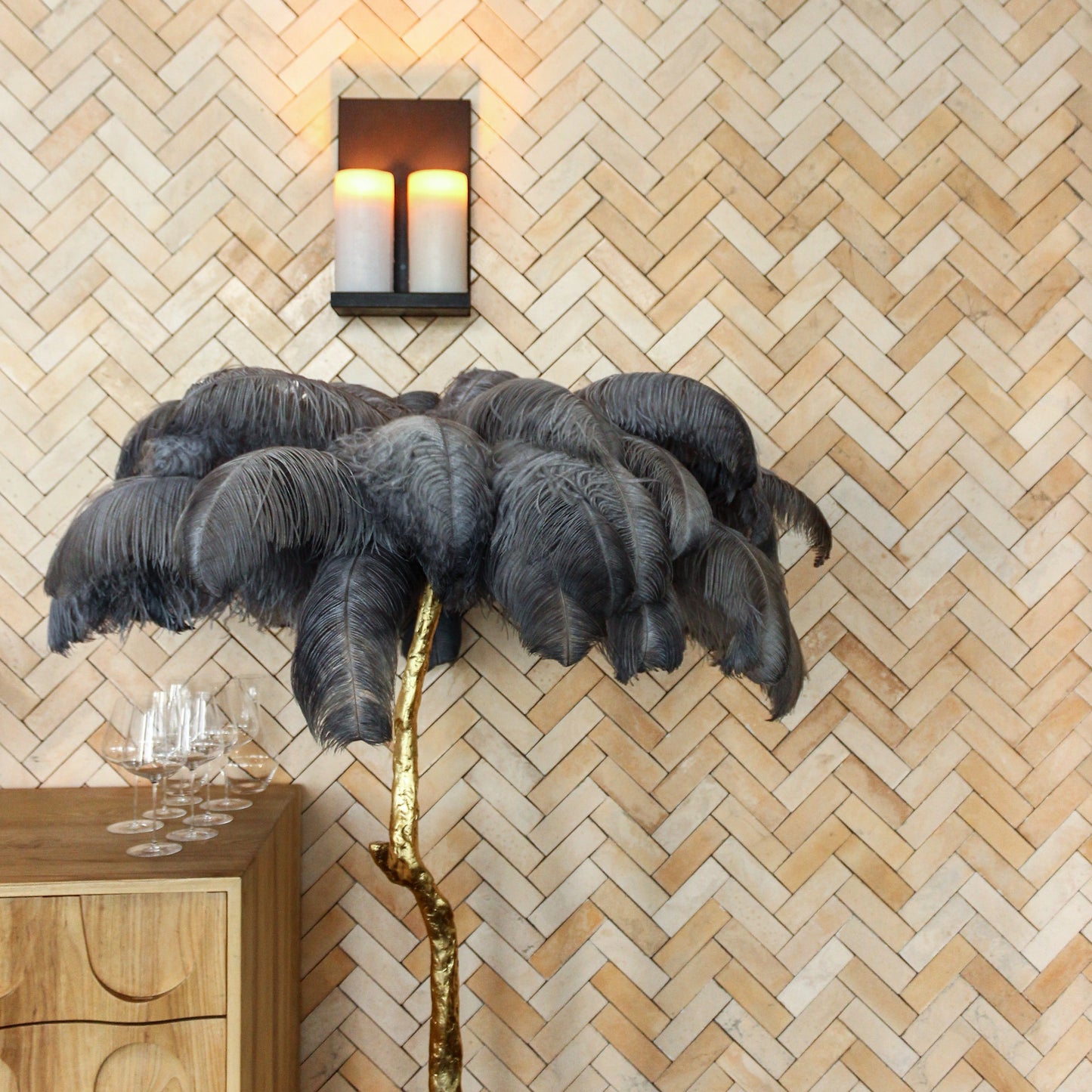 Mini Subway on a wall