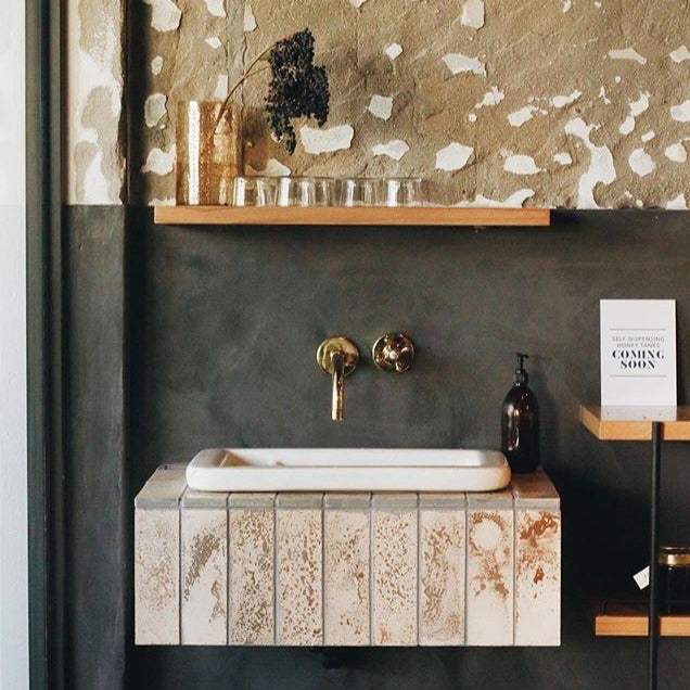 Subway Tile on a sink