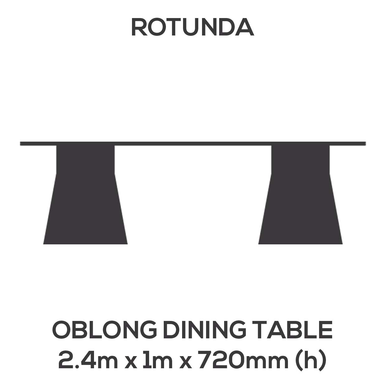 OBLONG DINING TABLE