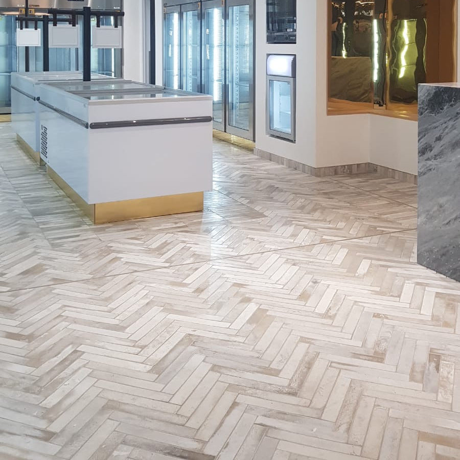 
                  
                    Bau Tile on floor
                  
                